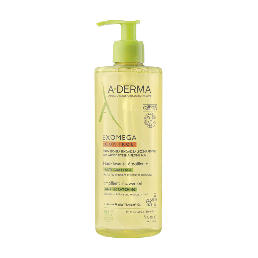 A-Derma Exomega Control Emoliërende Wasolie 500ml