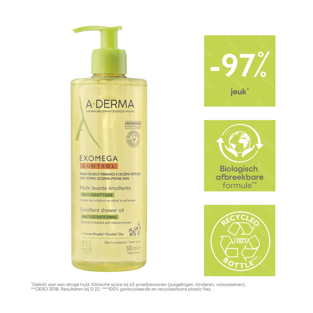 A-Derma Exomega Control Emoliërende Wasolie 500ml