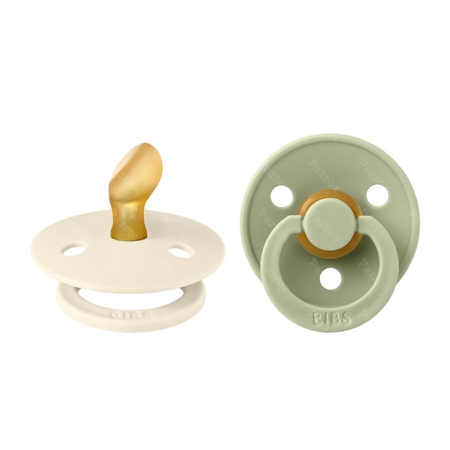Bibs 1 Fopspeen Anatomic Duo Ivory/Sage