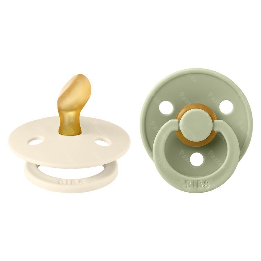 Bibs 1 Fopspeen Anatomic Duo Ivory/Sage