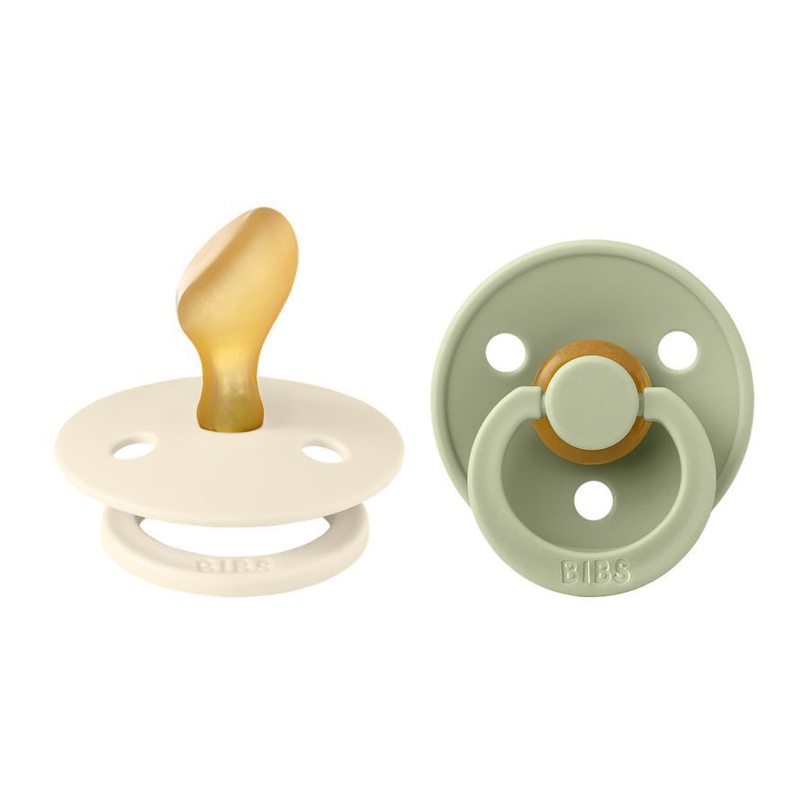 BIBS - Colour Fopspeen - Anatomisch - Stage 2 - Ivory/Sage - Duopack