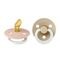 Bibs 1 Fopspeen Anatomic Glow Duo Vani/blush
