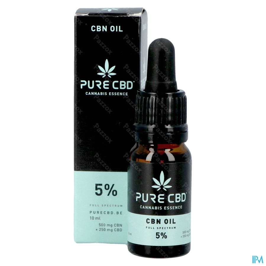 Pure Cbd 250mg Cbn 500mg Oil Full Spectrum 5% 10ml