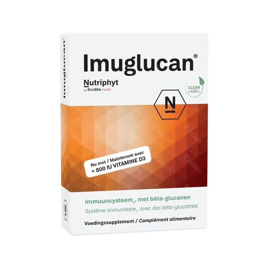 Imuglucan + Vit D3 800 Iu Caps 2x15 Nutriphyt