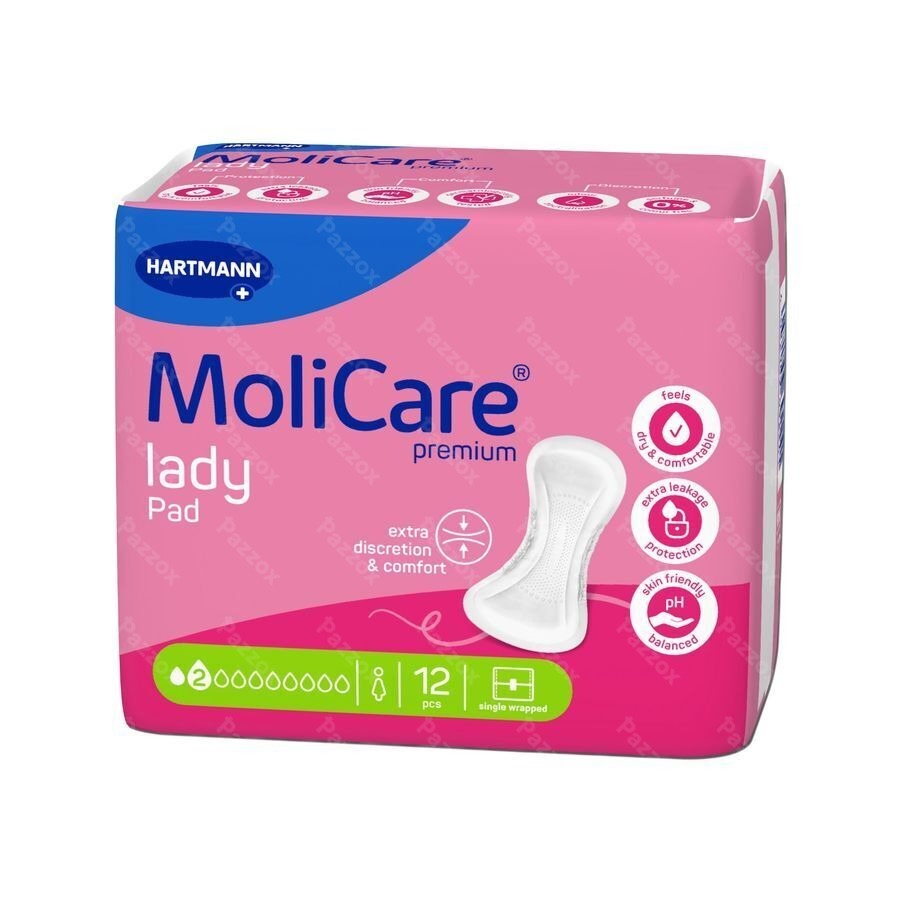 Molicare Premium Lady Pad 2 Drops 26,5x11cm 12