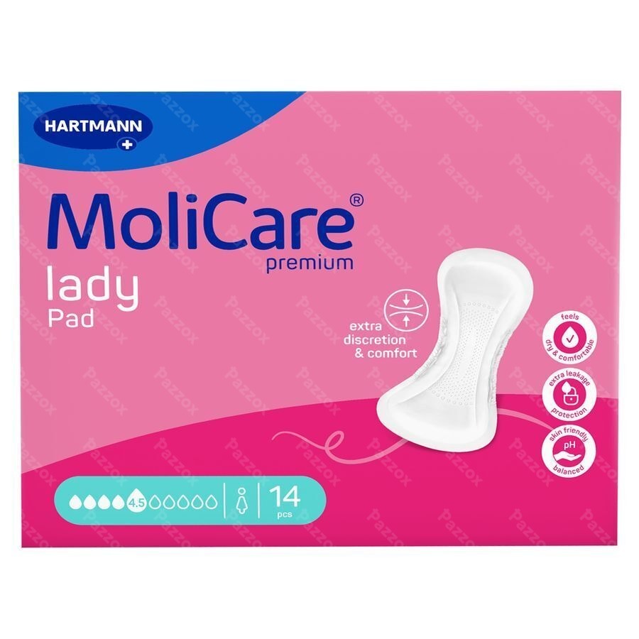 Molicare Premium Lady Pad 4,5 Drops 43x16cm 14