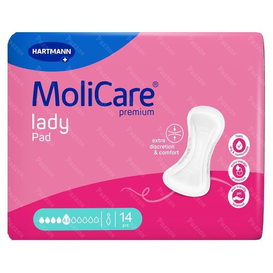 Molicare Premium Lady Pad 4,5 Drops 43x16cm 14