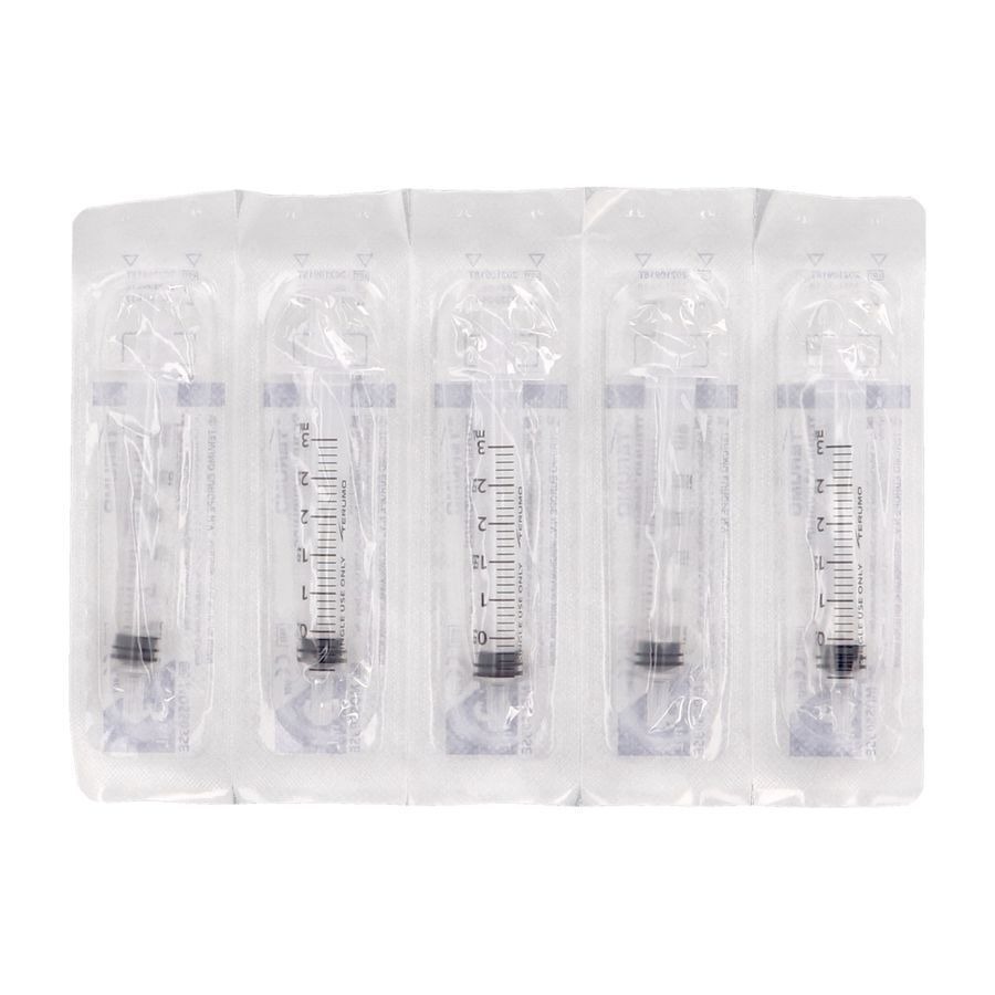Terumo Spuit 3ml Luer-tip Z/naald St 10