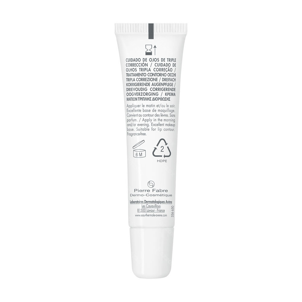 Avène Hyaluron Activ B3 Drievoudige corrigerende Oogverzorging anti-aging, Hyaluronzuur & Niacinamide 15ml