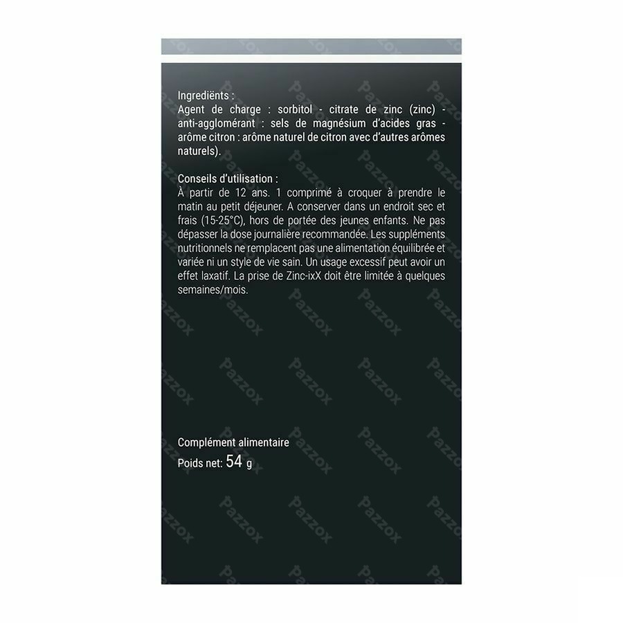 Zinc-ixx Tabl 120 Nf
