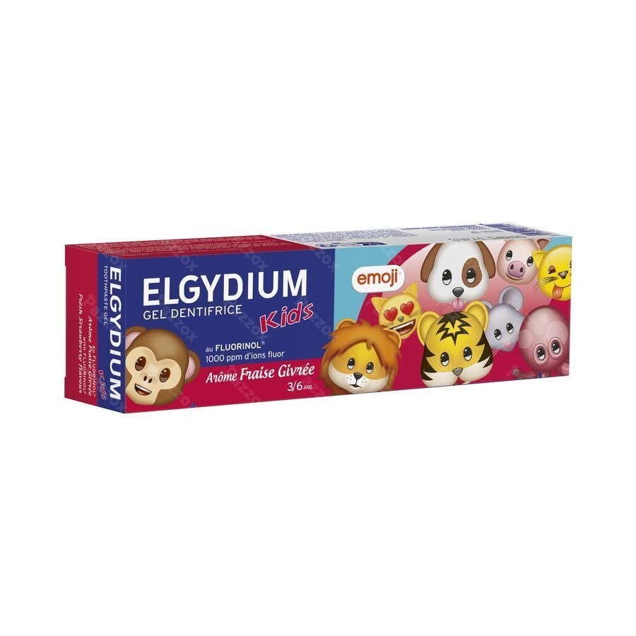 Elgydium Tandpasta Kids Emoji Frisse Aardb.50ml Nf
