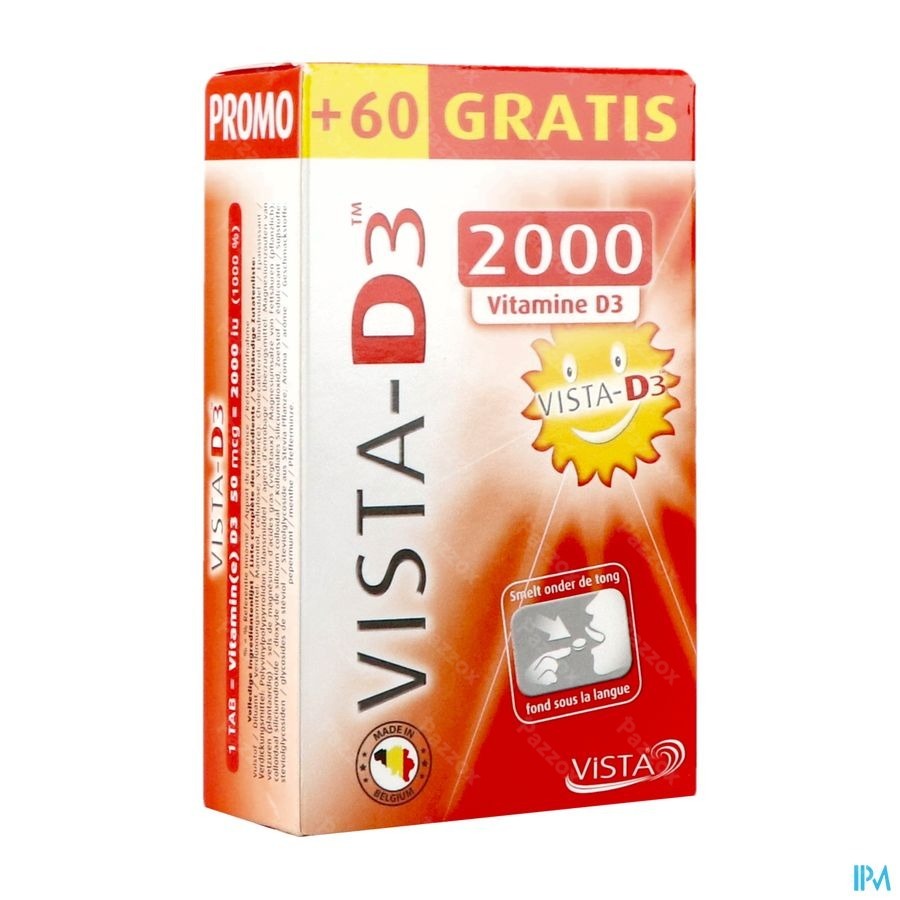 Vista D3 2000 Promo Smelttabl 120 + 60 Gratis