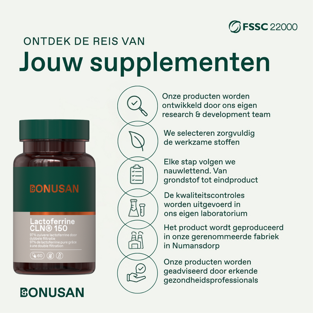 Bonusan Lactoferrine CLN 150 mg - 60 Capsules