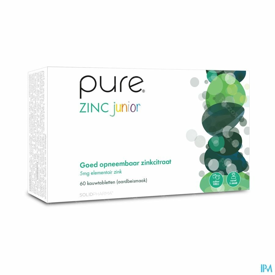 Pure Zinc Junior 60 Kauwtabletten