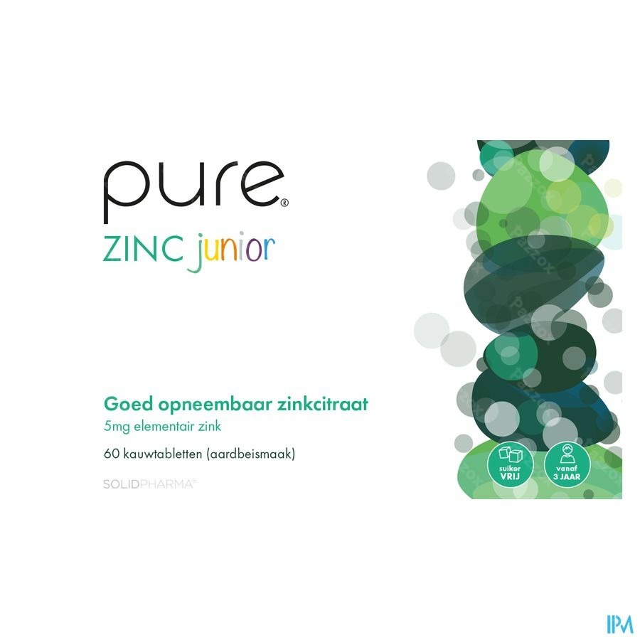 Pure Zinc Junior 60 Kauwtabletten