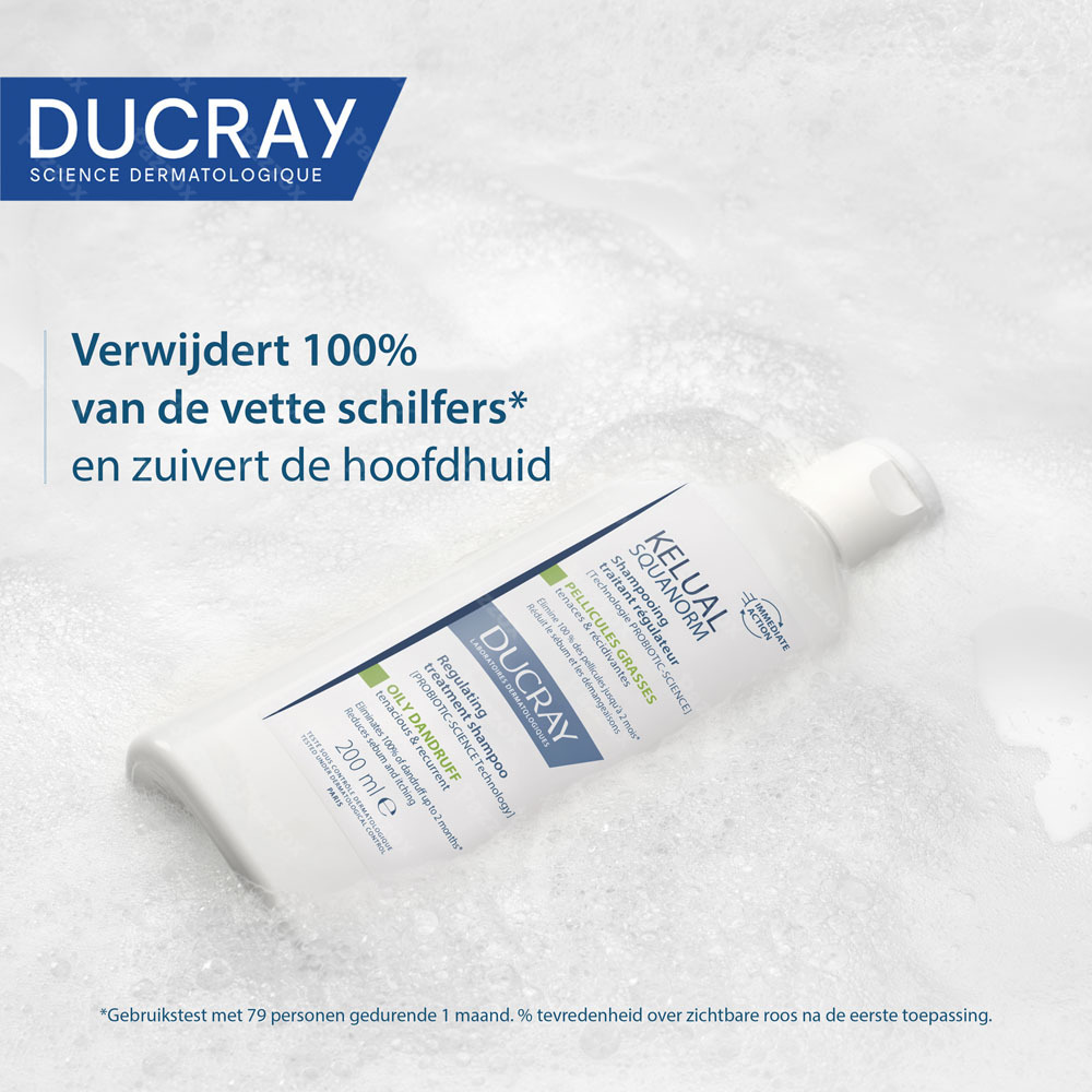 Ducray Kelual Squanorm Shampoo Vette schilfers 400ml