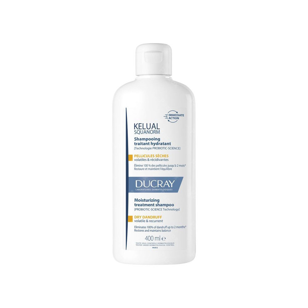 Ducray Kelual Squanorm Shampoo Droge Schilfers 400ml