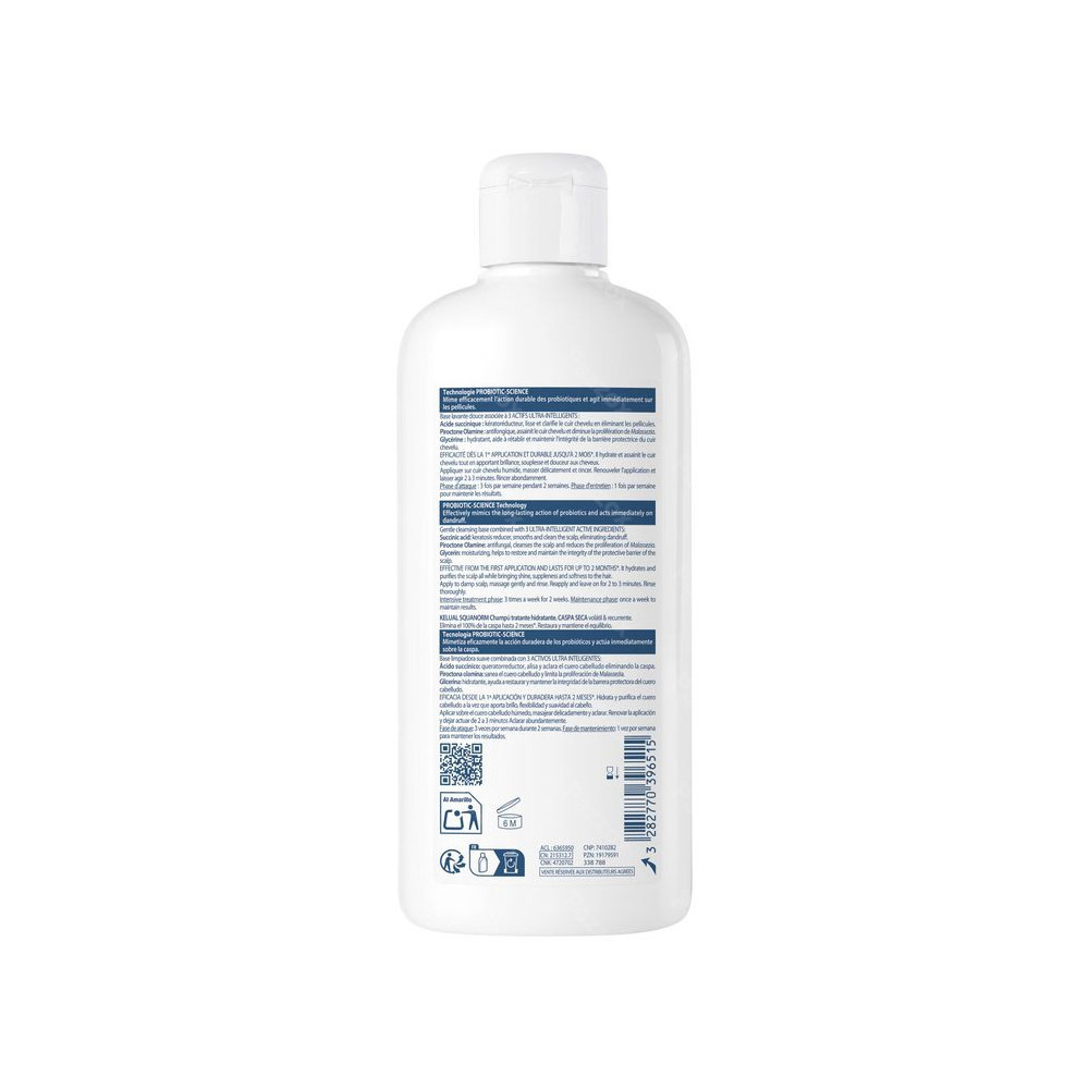 Ducray Kelual Squanorm Shampoo Droge Schilfers 400ml