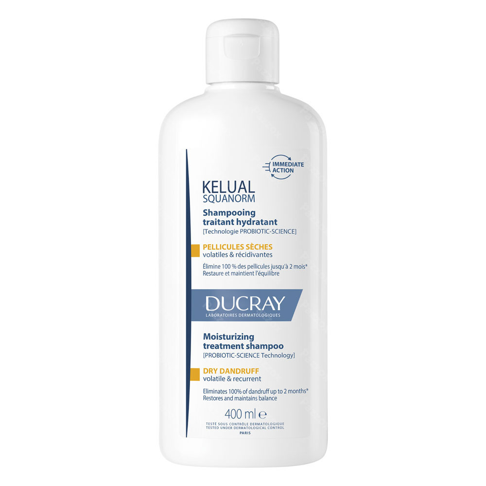 Ducray Kelual Squanorm Shampoo Droge Schilfers 400ml