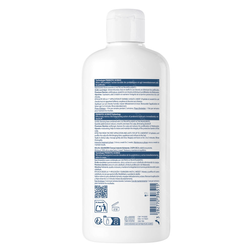 Ducray Kelual Squanorm Shampoo Droge Schilfers 400ml