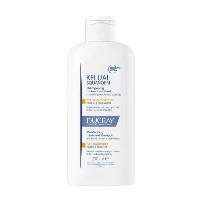 Ducray Kelual Squanorm Shampoo Droge Schilfers 200ml