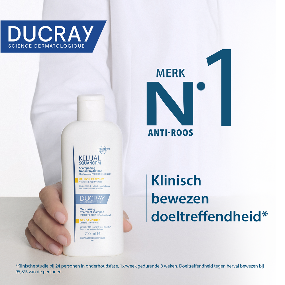 Ducray Kelual Squanorm Shampoo Droge Schilfers 200ml