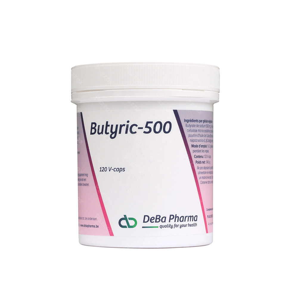 Deba Pharma Butyric-500 120 Plantaardige Capsules