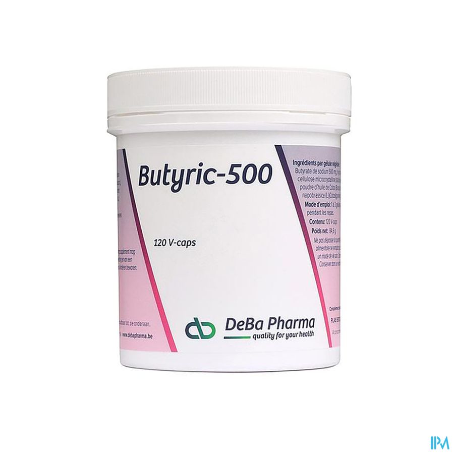 Deba Pharma Butyric-500 120 Plantaardige Capsules