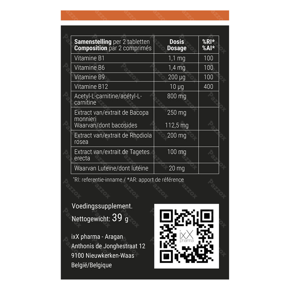 ExamixX Concentratie & Prestatie 30 Tabletten
