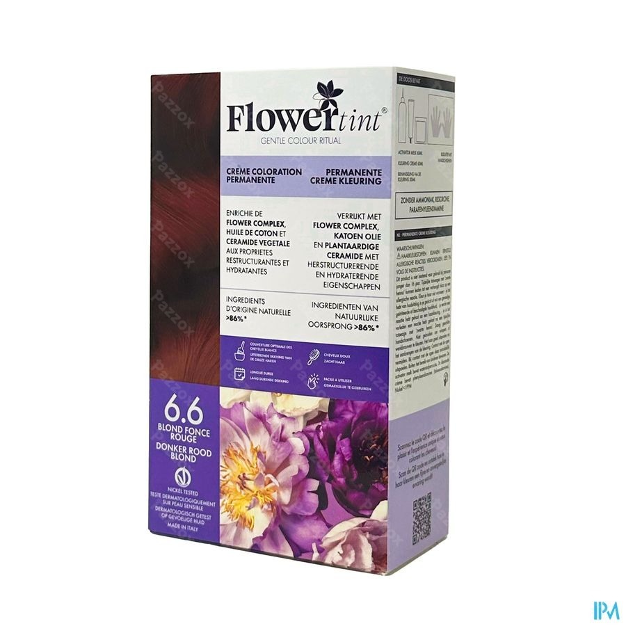 Flowertint Donker Blond Intens Rood 6.6 140ml