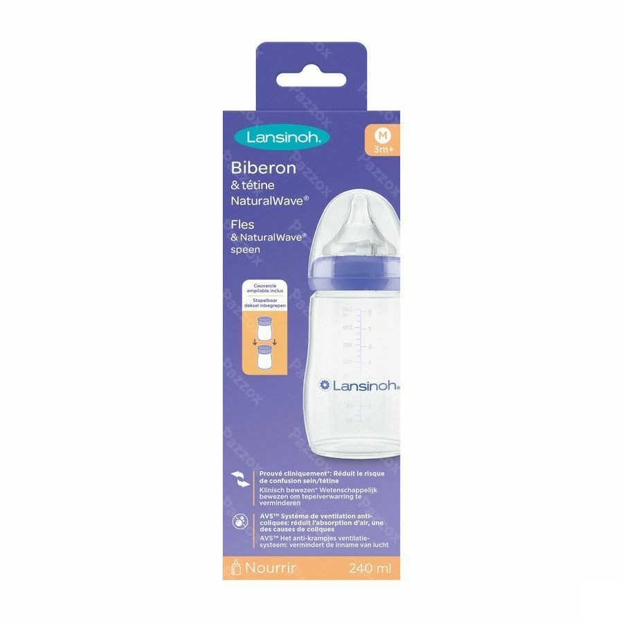 Lansinoh Zuigfles Natural Wave 240ml