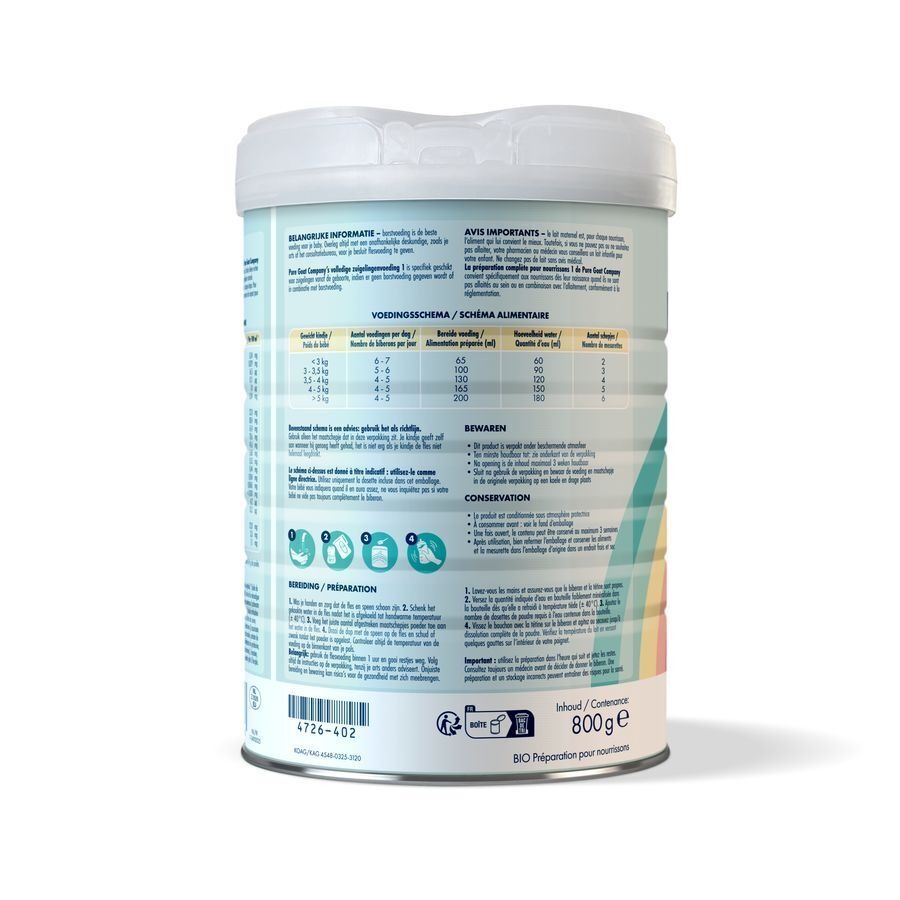 Pure Goat Volledige Zuigelingenvoeding Pdr 800g