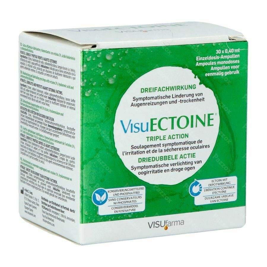 Visuectoine Driedubbele Actie Oogdruppels 12ml