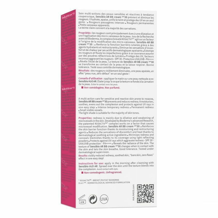 Bioderma Sensibio AR BB-Crème Zonder Parfum 40ml