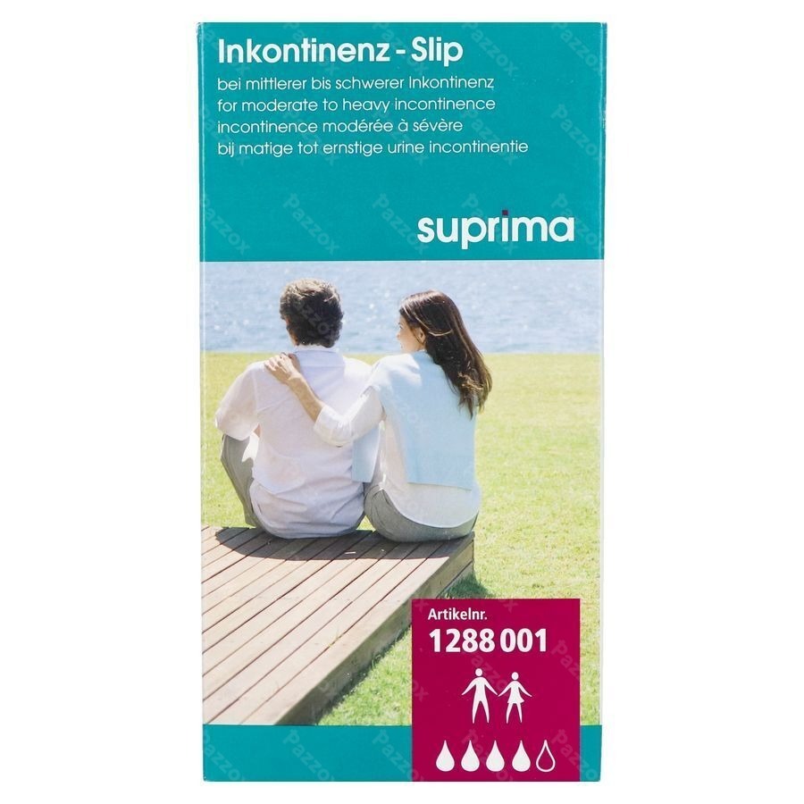 Suprima 1288 Slip Pes Pu + Drukknop Unisex Wit Xxl