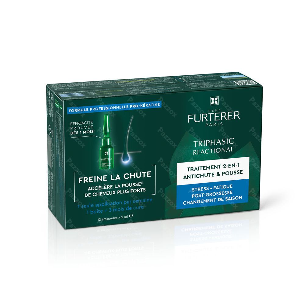 Furterer Triphasic Reactional Behandeling tegen Occasionele Haaruitval 12x5ml