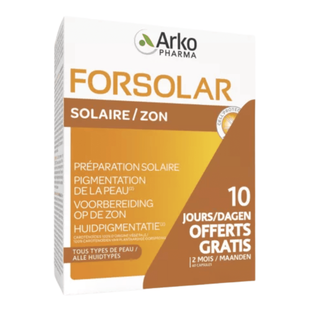 Forsolar Zon Caps 50 + Caps 10 Gratis