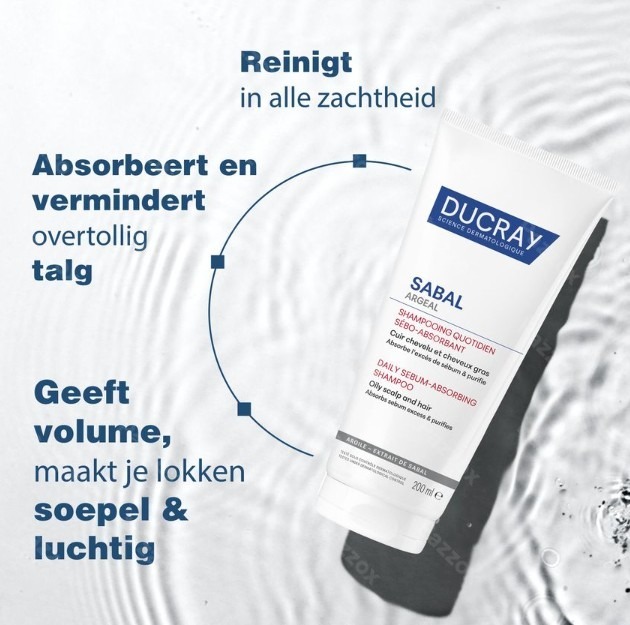 Ducray Sabal Argeal Dag. Sh Talgabsorberende 200ml