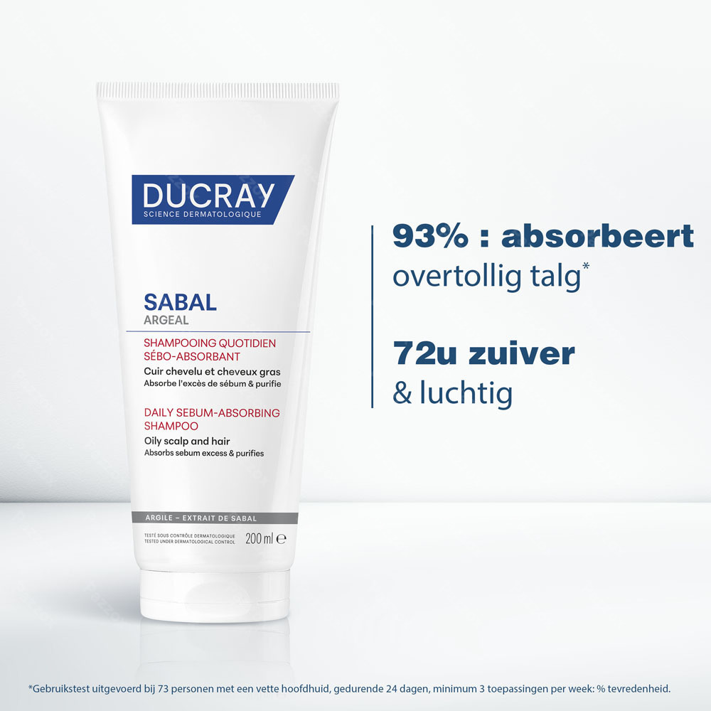 Ducray Sabal Argeal Dag. Sh Talgabsorberende 200ml