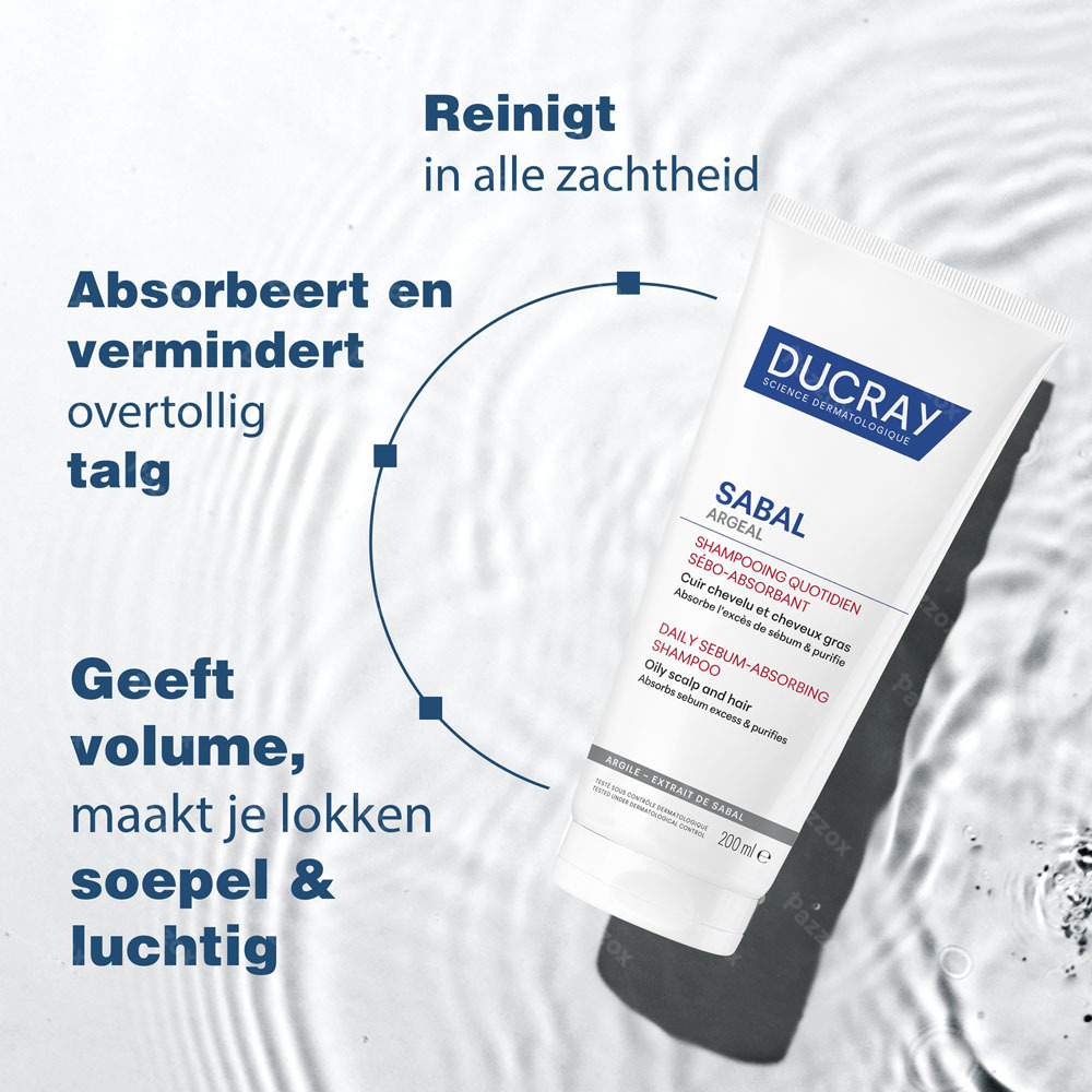 Ducray Sabal Argeal Dag. Sh Talgabsorberende 200ml