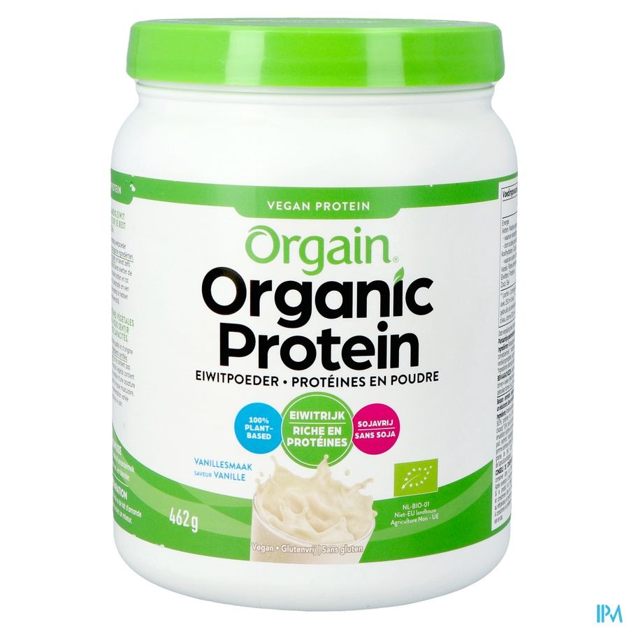 Orgain Organic Protein Vanillesmaak Poeder 462g