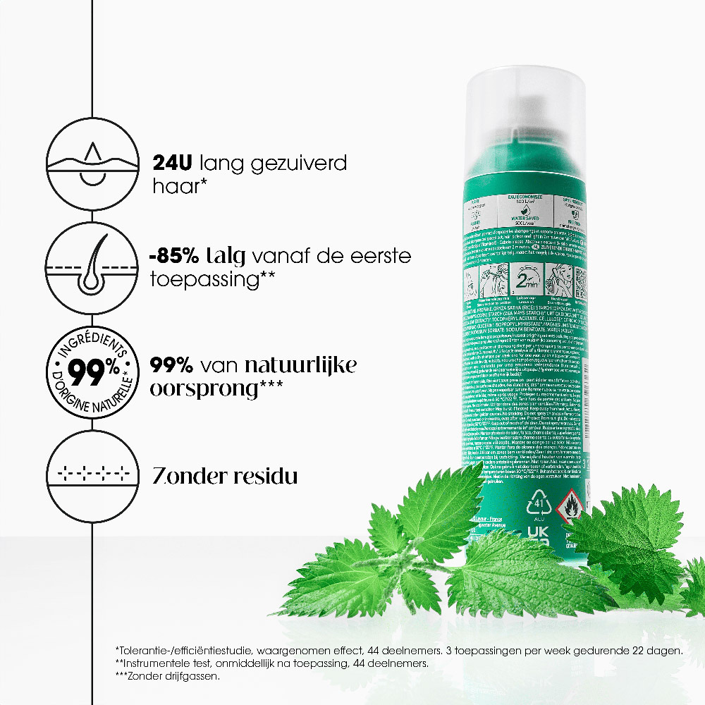 Klorane Capillaire Droogshampoo Brandnetel Spray 150 ml