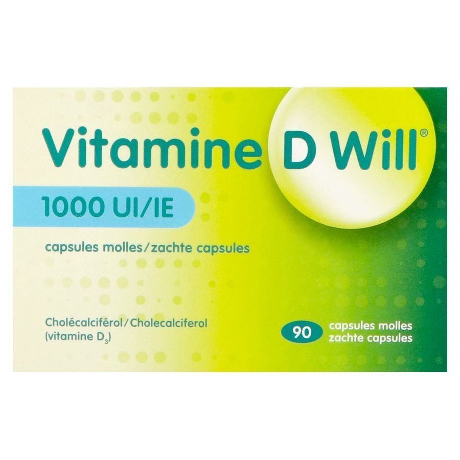 Vitamine D Will 1000ie Zachte Caps 90