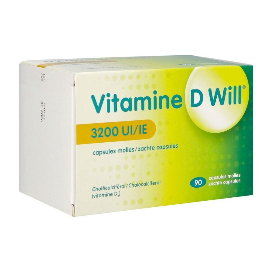 Vitamine D Will 3200ie Zachte Caps 90