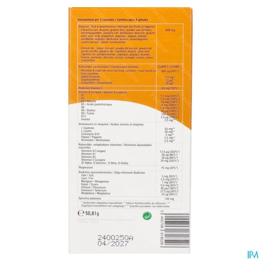 Purasana Multivitamin Fruit&veggie V-caps 60 Nf
