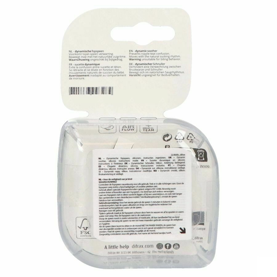 Difrax Fopspeen Dynamic Botanic 3m+ 2