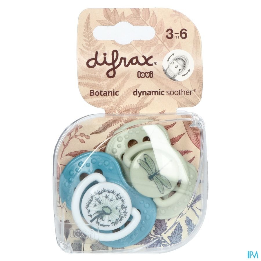 Difrax Fopspeen Dynamic Botanic 3m+ 2