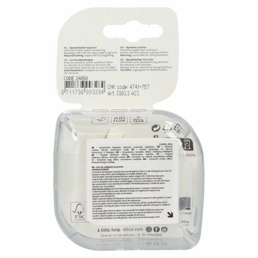 Difrax Fopspeen Dynamic Botanic 18m+ 2