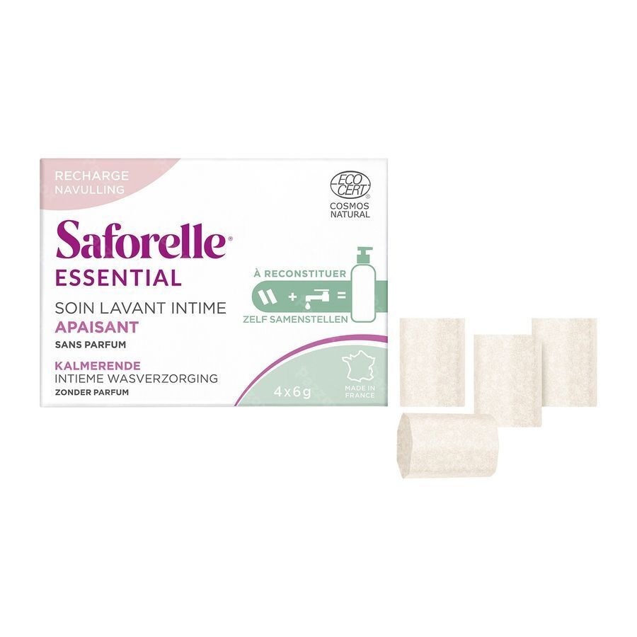Saforelle Essential Intieme Wasverzorging Navulling 4x6g