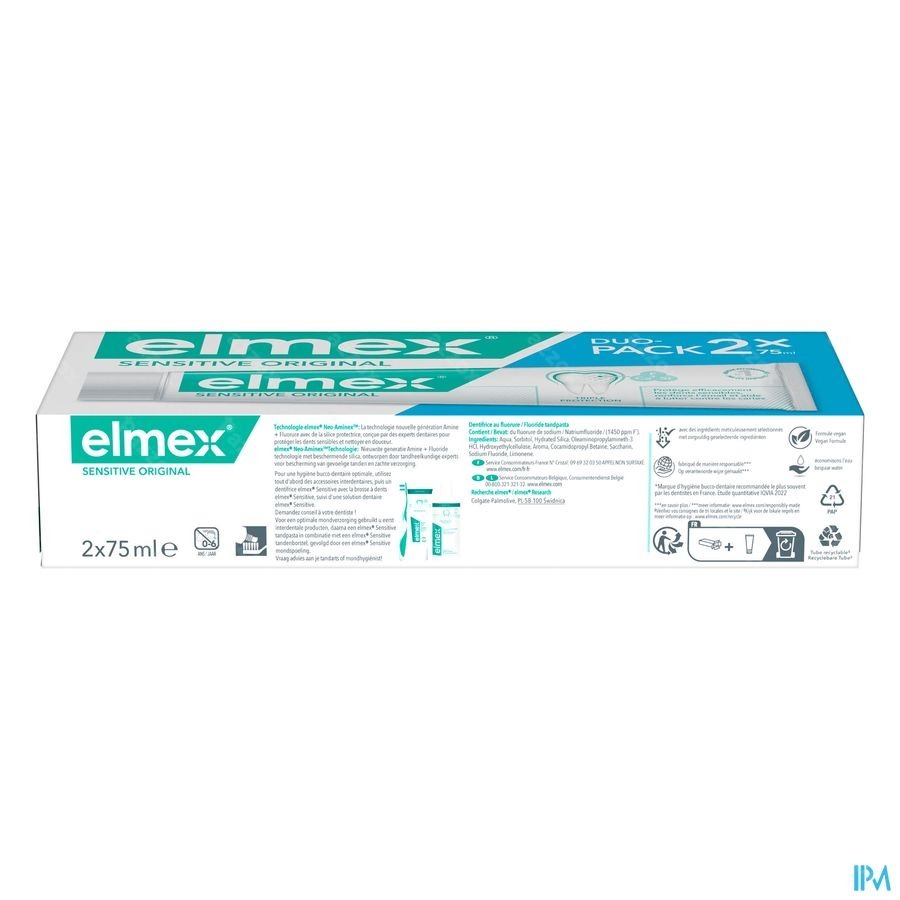 Elmex Sensitive Original Tandpasta Tube 2x75ml